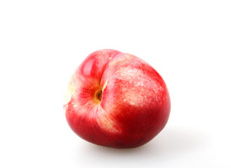 Close-Up Of Peach Against White Background