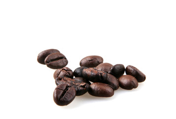 Coffee Beans Isolated On White