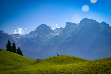 eine Rast beim Wandern in den Bergen