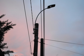pole and wires