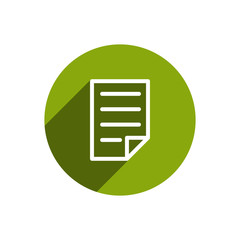 Document icon. File extension, page, sheet illustration. Business document and contract file concept.
