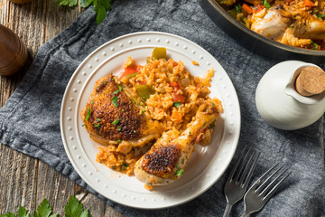 Homemade Spanish Arroz con Pollo