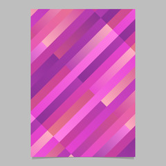Modern trendy diagonal stripe template - abstract vector brochure background graphic