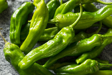 Raw Green Organic Shishito Peppers