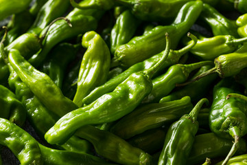 Raw Green Organic Shishito Peppers