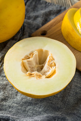 Raw Yellow Organic Canary Melon