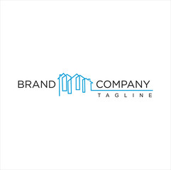 Real Estate Home Logo, Realty Logo Line, Roof,House, Construction, architecture, apartment, duplex, Properties, dormitoriy, dwellings, mortgage, real estate developer logo Design Vector Illustration