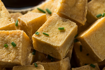 Homemade Asian Fried Tofu Cubes