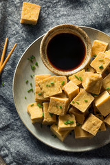 Homemade Asian Fried Tofu Cubes
