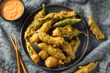 Homemade Deep Fried Shishito Peppers