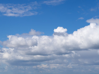 Naklejka na ściany i meble white clouds against a blue sky, abstract illustration