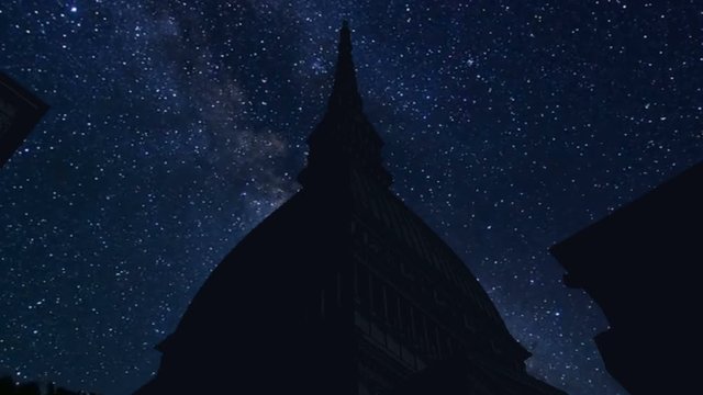 night time lapse, Mole Antonelliana Turin