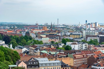 Fototapeta na wymiar Helsingborg from above view