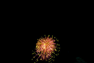 Fototapeta premium colorful fireworks in the night sky