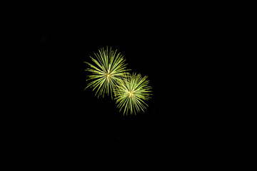 Fototapeta premium colorful fireworks in the night sky