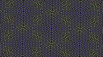 Colorful stars background. Ornaments, decoration pattern. Abstract graphic on green background