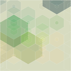 Green grid mosaic background, creative design templates.