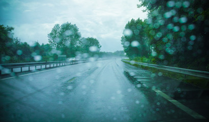 Driving In The Rain.