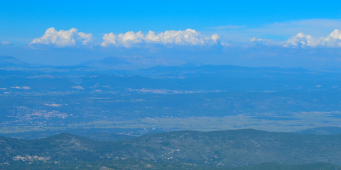 Croatia, Biokovo national park landscape panorama view