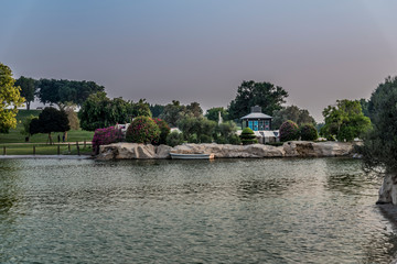 Obraz premium river in the city