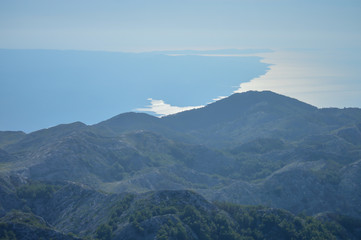 Fototapeta premium Croatia, Biokovo national park landscape panorama view