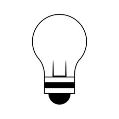 Obraz premium lightbulb idea lamp symbol cartoon in black and white