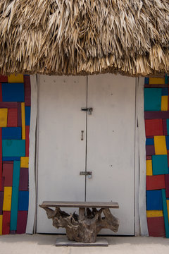 One thing that really stands out when you take a walk around Holbox's little Island is the vibrant colorful details everywhere, wichs adorn the houses and businesses