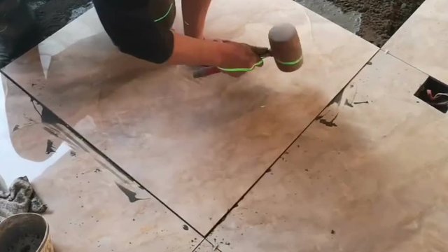 Interior fitter working