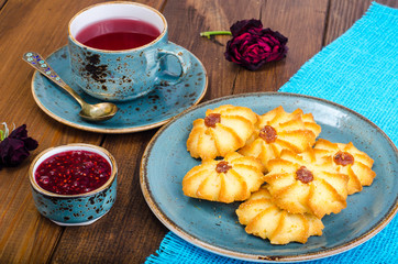 Delicious soft cookies with jam