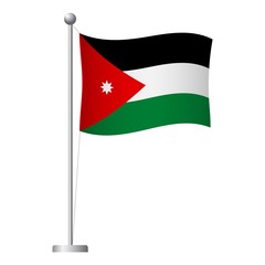 jordan flag on pole icon