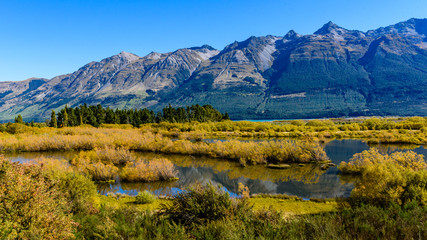 swap lake in the mountains