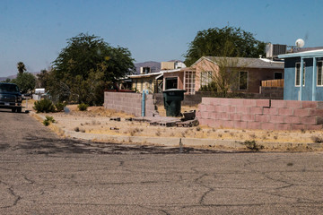 Fallen Fences of Trona in Searles Valley after 7.1 July 5th, 2019