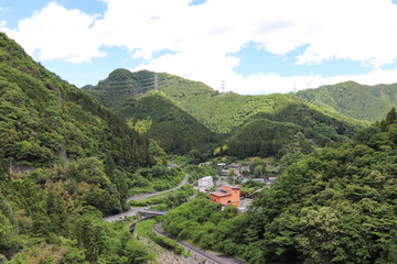 合角ダムからの眺望（埼玉県秩父市）,kakkaku dam,chichibu city,saitama,japan