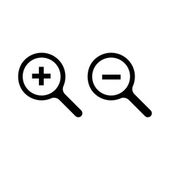 Magnifying glass, zoom, search symbo icon vectorillustration