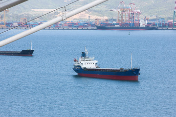 Cargo ship in Gwangyang-si, South Korea