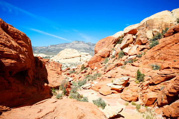 Obraz premium Rock Formations in Red Rock Canyon, Nevada, USA