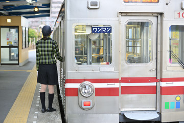 Fototapeta premium 車掌