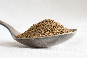 Celery Seeds on a Vintage Spoon