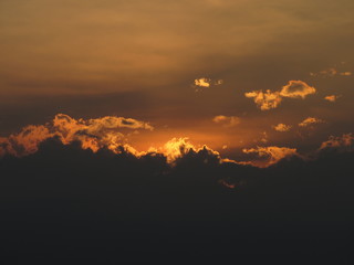 sunset in the sky