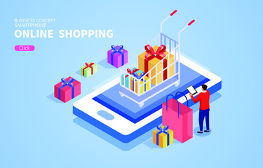 Smartphone Internet online shopping