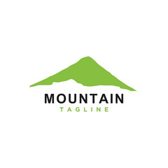 Mountain or hill or Peak logo design vector
