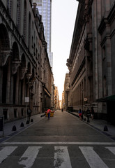 Fototapeta na wymiar Sunset in Buenos Aires