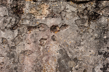 Texture of a concrete wall with cracks and scratches which can be used as a background