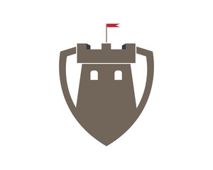 castle logo icon vector illustration design