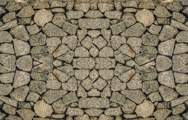 Stone wall background, old brick texture pattern for decoration, industrial Construction business concept