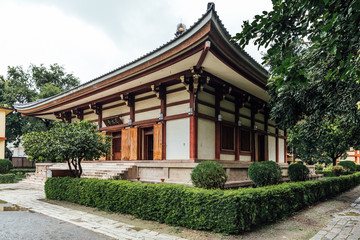 Obraz premium Indosan Nippon Japanese Temple at Bodh Gaya, Bihar, India.