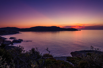 Coucher de soleil sur Calvi Corse