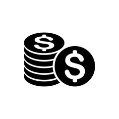 Money, dollar, bank symbol icon vector illustration
