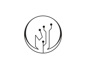 Circuit illustration vector design