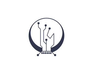 Circuit illustration vector design